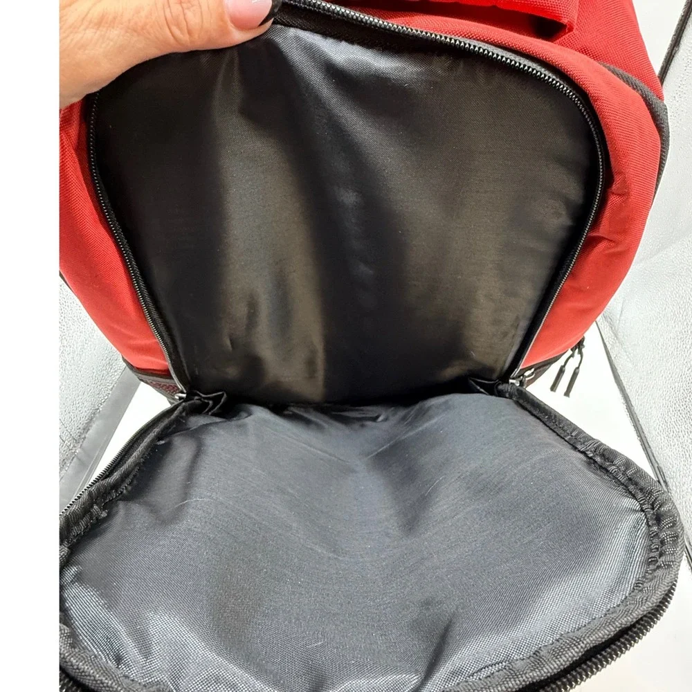 Flag Nor Fail Red Black Gym Fitness Backpack Padded Straps Gorpcore‎ tactical